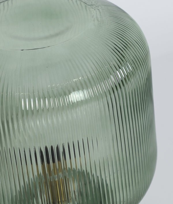 LÁMPARA DE MESA SIRA sofisticación en verde y oro - Lámparas de mesa - El Workshop - cristal