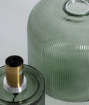 LÁMPARA DE MESA SIRA sofisticación en verde y oro - Lámparas de mesa - El Workshop - cristal