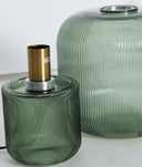 LÁMPARA DE MESA SIRA sofisticación en verde y oro - Lámparas de mesa - El Workshop - cristal