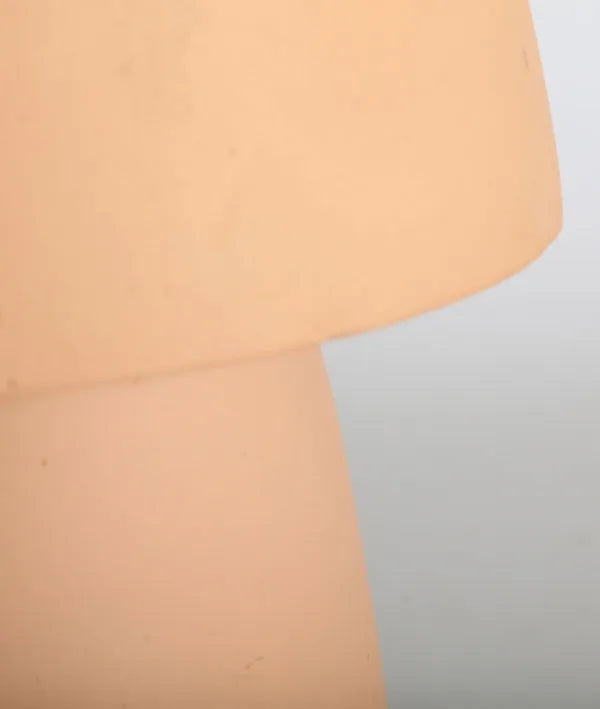 Lámpara de mesa SWAHILI de terracota color coral