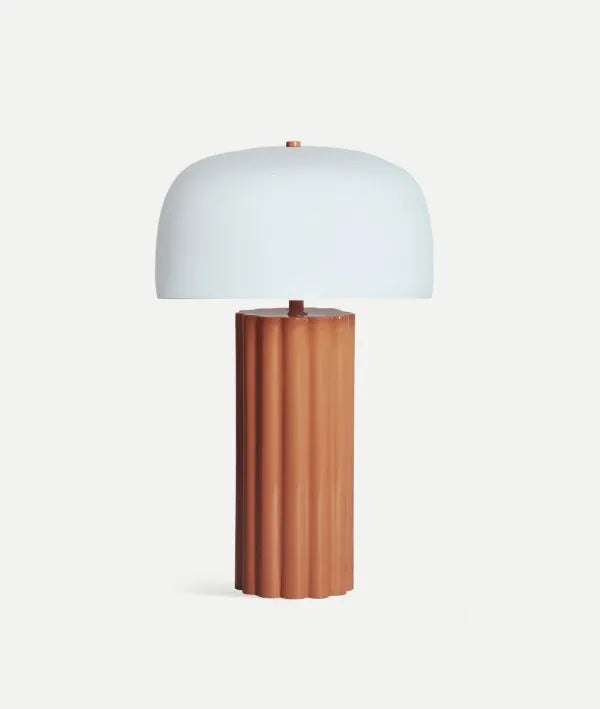 TAFELLAMP TRESA moderne elegantie met tijdloze warmte in terracotta