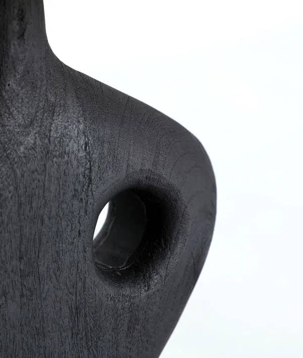 Lámpara de mesa realizado en madera con un sofisticado acabado negro mate - Lámparas de mesa - El Workshop - madera de mango