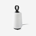 lámpara portátil recargable de exterior de textil y polietileno blanco ø20 x 34 cm 12 w ip54, vista 2