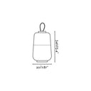 lámpara portátil recargable de exterior de textil y polietileno blanco y naranja ø20 x 34 cm 12 w ip54, medidas