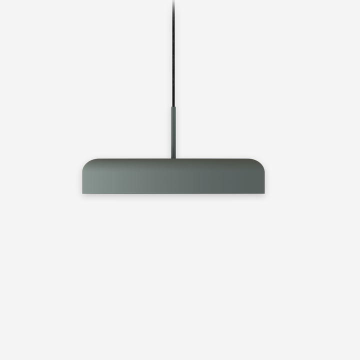 Lámpara Rea Colgante 50 - Verde sobre fondo gris de estudio