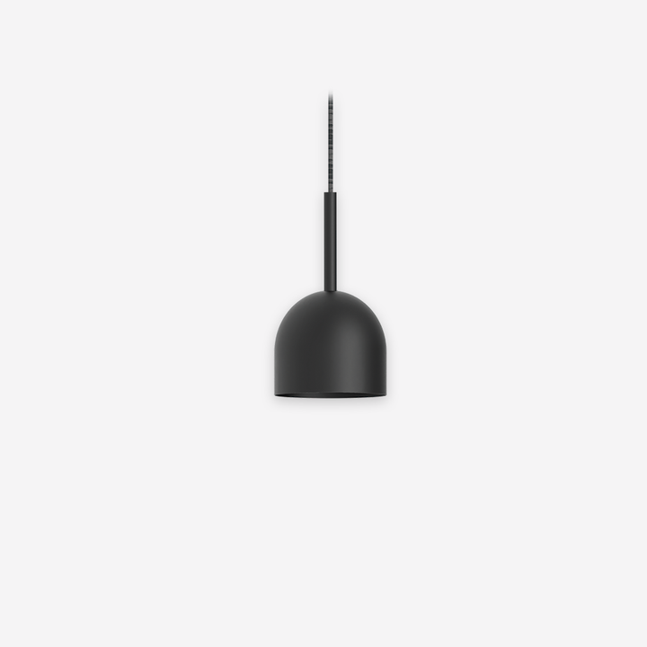 Lámpara Rio Colgante 9 - Negro mate sobre fondo gris de estudio