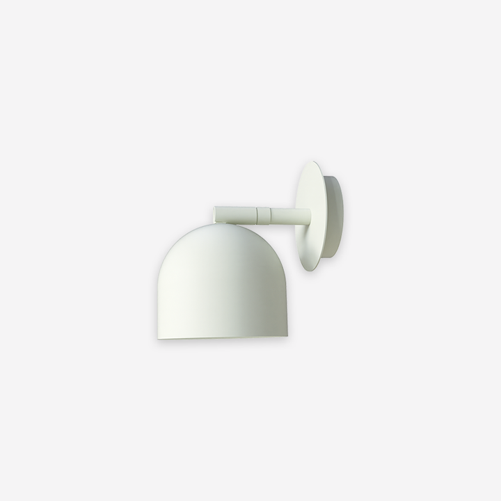 Lámpara Rio de Pared 9 - Blanco mate sobre fondo gris de estudio