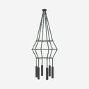 Candeeiro Rose de suspensão Chandelier circular 16