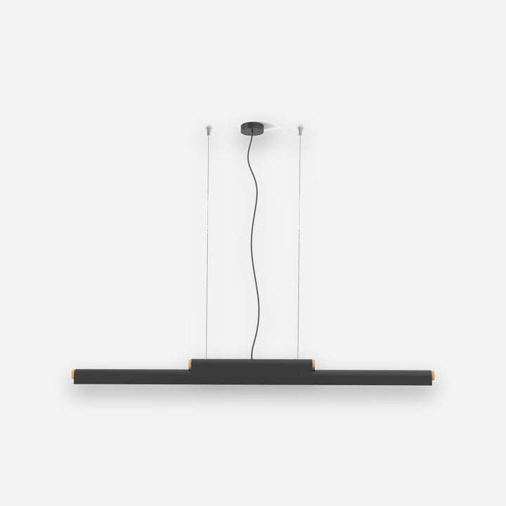 Lámpara Rudi Colgante 27K - Negro mate sobre fondo gris de estudio