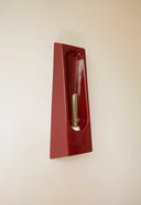 lampara aplique de pared de ceramica minimalista moderno color rojo