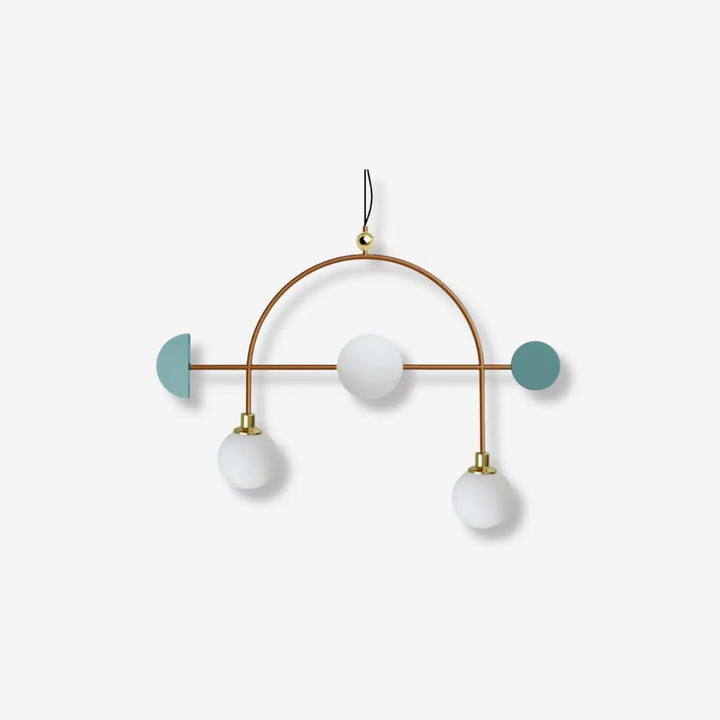 lampara de hierro colgante dovain studio curva