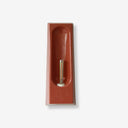 lampara de ceramica brillante color rojo