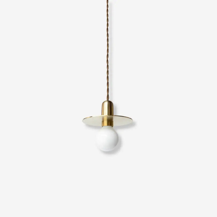 lampara colgante de laton dorado bamansure