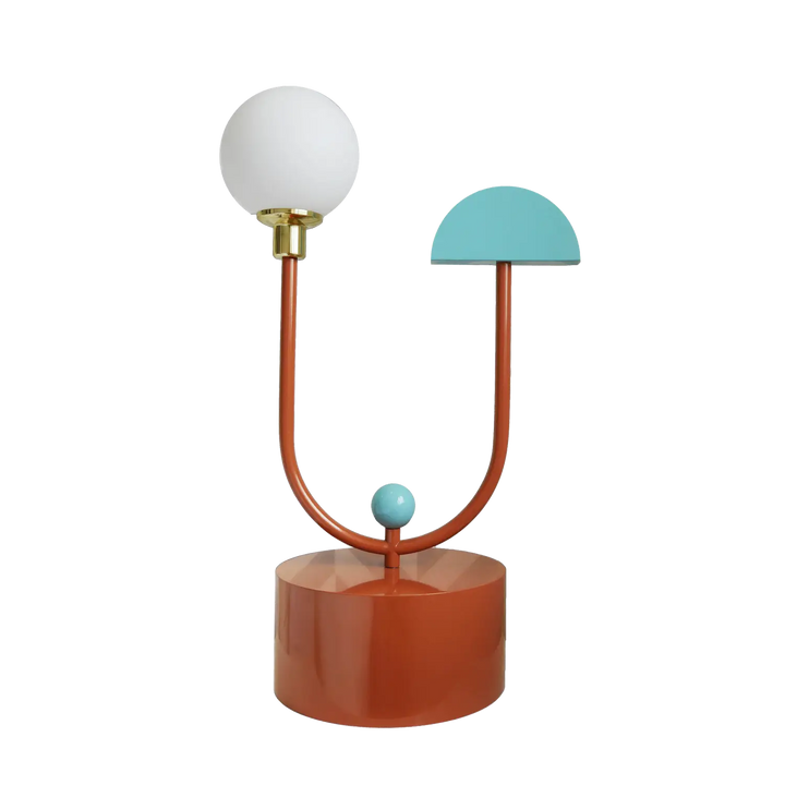 lampara de mesa curva space dovain studio colores