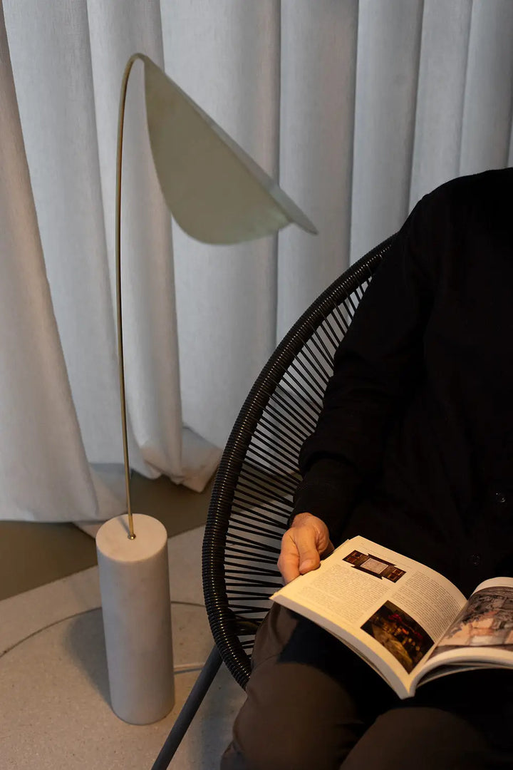 lampara de piedra marmol carrara