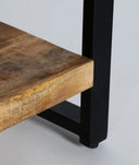 LIBRERÍA GUADALEST madera robusta y estructura de metal en marrón - Librerías y estanterías - El Workshop - madera de mango