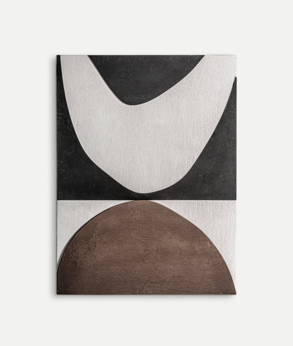 Lienzo HAGENG abstracto con formas geométricas y bloques de color