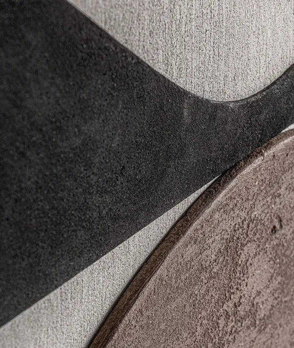 Abstract HAGENG-canvas met geometrische vormen en kleurblokken