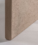 Lienzo WERLE beige en madera, relieve con patrones suaves y curvos