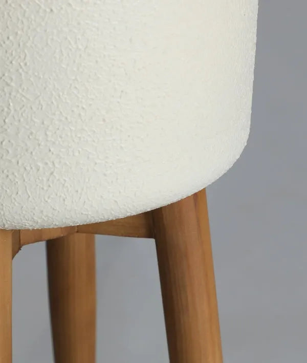 BRIEL ijzeren bloempot met gebroken witte afwerking