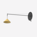 Roma wandlamp 120 - Matzwarte structuur en kap