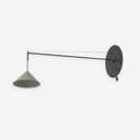 Roma wandlamp 120 - Matzwarte structuur en kap