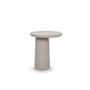 Mesa auxiliar Cala en microcemento en ambiente decorado (3)