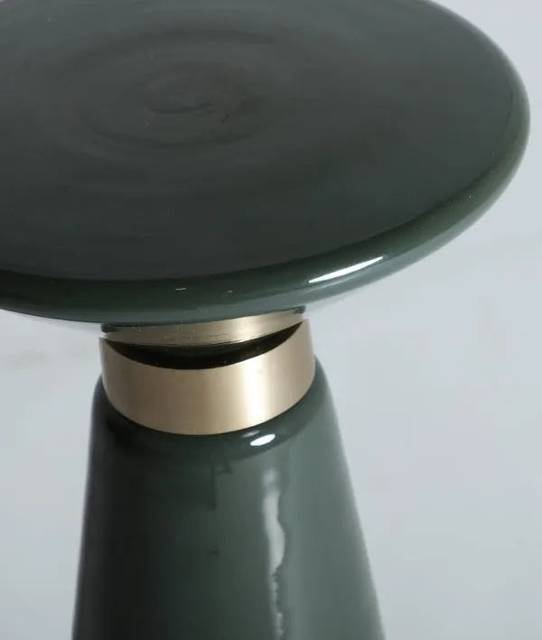 CASSIS GREEN GLASS AUXILIARY TABLE