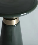 MESA AUXILIAR CASSIS DE CRISTAL VERDE