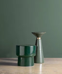 MESA AUXILIAR CASSIS DE CRISTAL VERDE