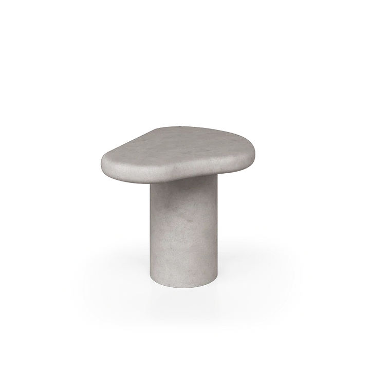 Mesa auxiliar Hanta en microcemento en ambiente decorado (2)