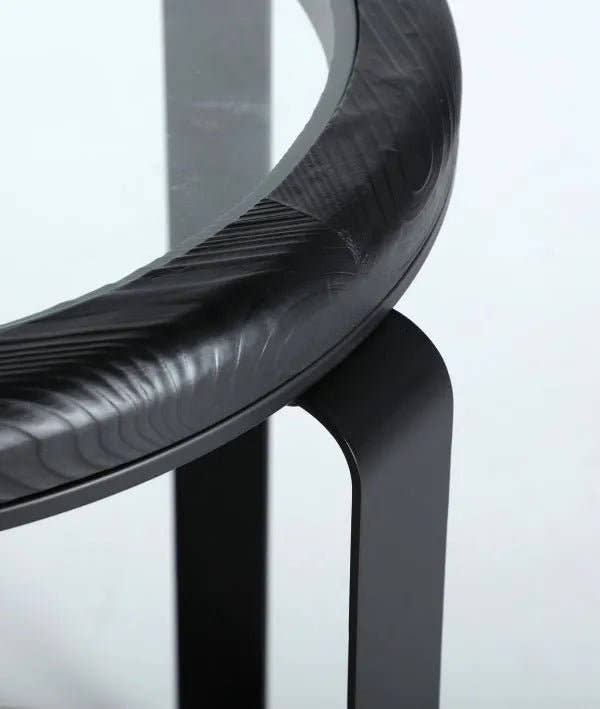 MESA AUXILIAR KILDE elegancia industrial con diseño contemporáneo en negro - Mesas auxiliares - El Workshop - madera de abeto