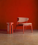 MESA AUXILIAR LAUSANA fabricada en hierro resistente en tono rojo vibrante - Mesas auxiliares - El Workshop - hierro