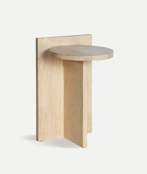 MESA AUXILIAR LESZNO madera natural de alta calidad calidez y estilo - Mesas auxiliares - El Workshop - madera de mango