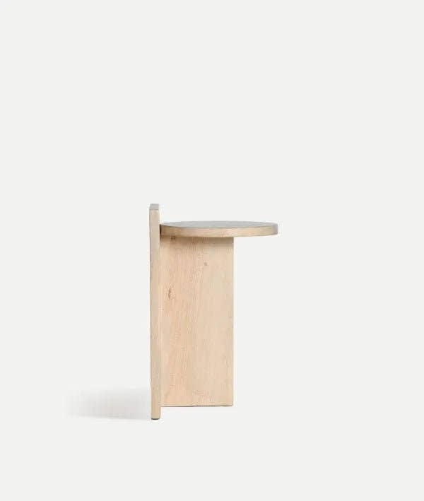 MESA AUXILIAR LESZNO madera natural de alta calidad calidez y estilo - Mesas auxiliares - El Workshop - madera de mango