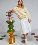 MESA AUXILIAR OLTEN en hierro resistente en tono mostaza - Mesas auxiliares - El Workshop - hierro