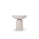 Mesa auxiliar Rin en microcemento en ambiente decorado (2)