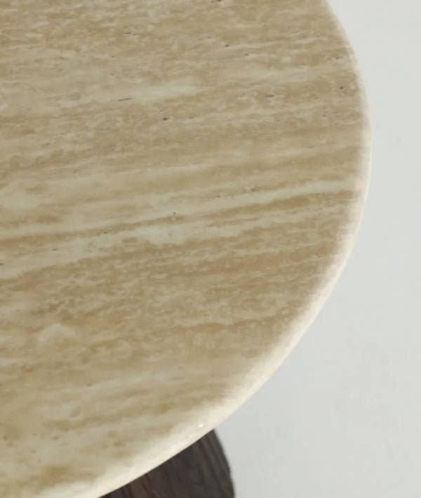 MESA AUXILIAR VERONA en madera y mármol sintético, ideal para espacios contemporáneos - Mesas auxiliares - El Workshop - madera mdf