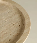 Mesa auxiliar VIDEIX sobre y base de madera de abedul en marrón