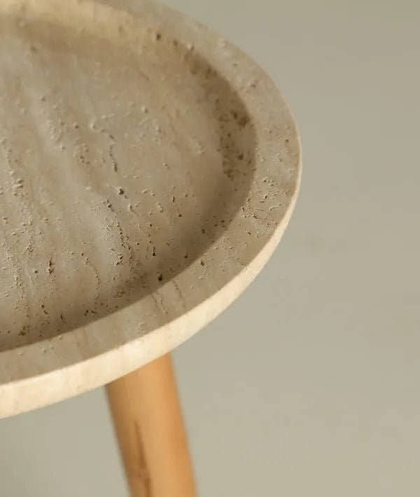 Mesa auxiliar VIDEIX de abedul en tono marrón natural. - Mesas auxiliares - El Workshop - madera de abedul