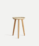 Mesa auxiliar VIDEIX de abedul en tono marrón natural. - Mesas auxiliares - El Workshop - madera de abedul