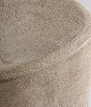 Mesa auxiliar WERLE redonda de madera en marrón claro - Mesas auxiliares - El Workshop - madera mdf