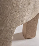 Mesa auxiliar WERLE redonda de madera en marrón claro - Mesas auxiliares - El Workshop - madera mdf