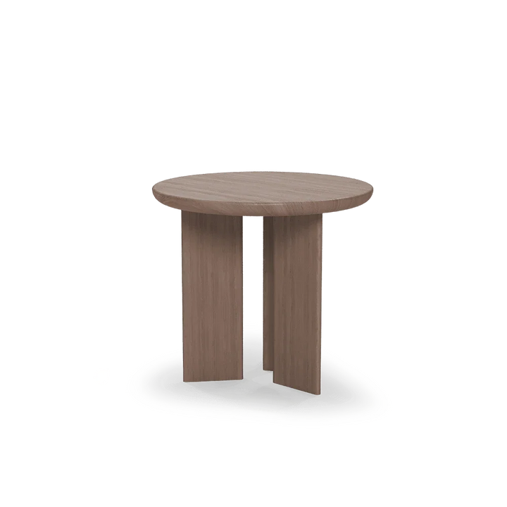 Mesa auxiliar Zen en roble en ambiente decorado (3)