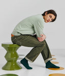 MESA AUXILIAR ZUG verde en hierro