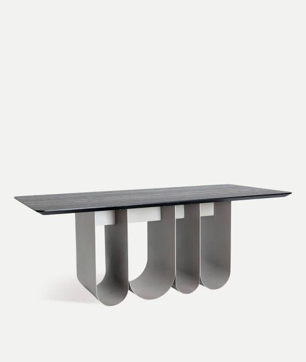 ARQA dining table with architectural design