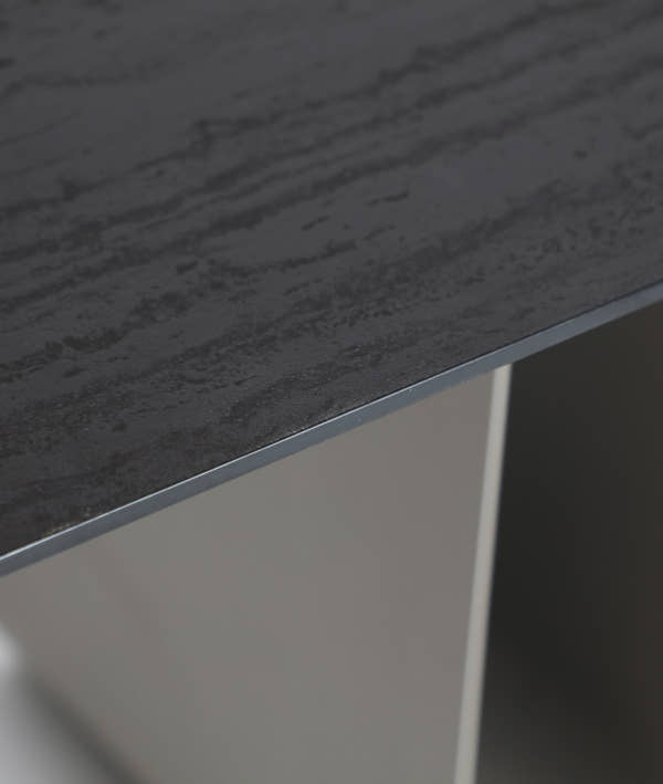 ARQA dining table with architectural design