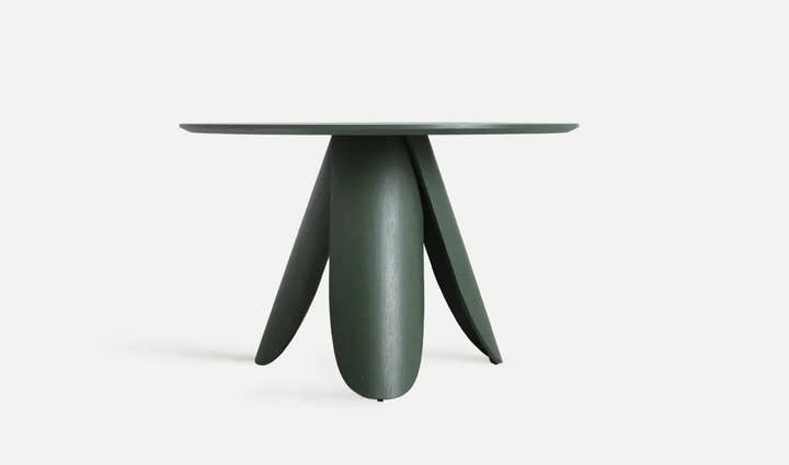 MESA DE COMEDOR DORSTEN COLOR VERDE - Mesas de comedor - El Workshop - madera de fresno