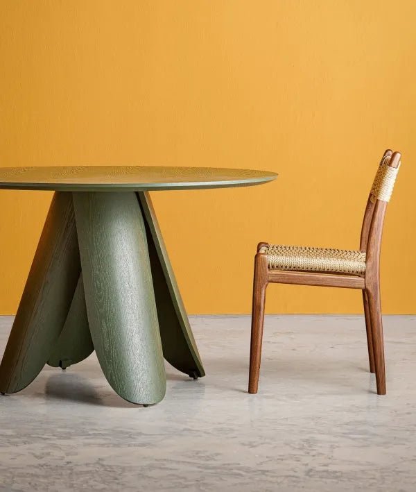 MESA DE COMEDOR DORSTEN COLOR VERDE - Mesas de comedor - El Workshop - madera de fresno