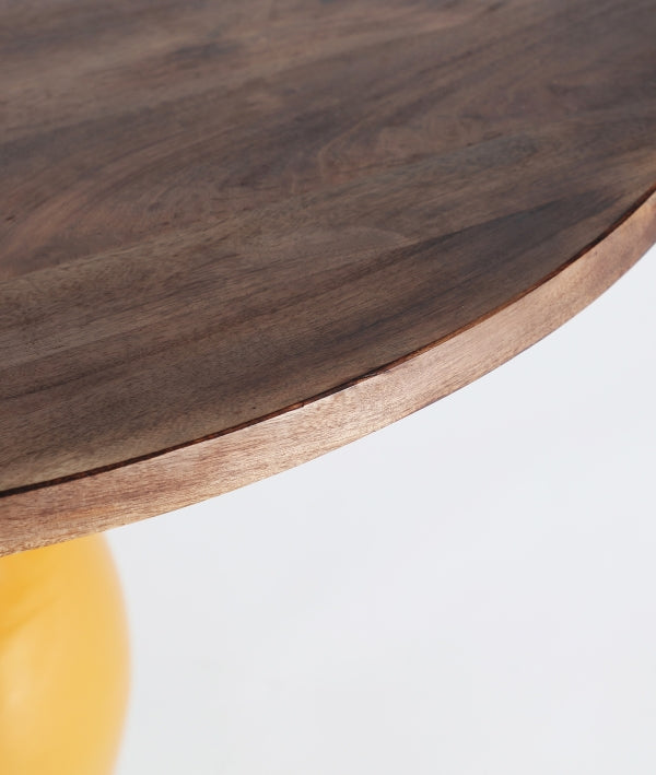 MESA DE COMEDOR NAHINA en hierro ocre y madera de mango
